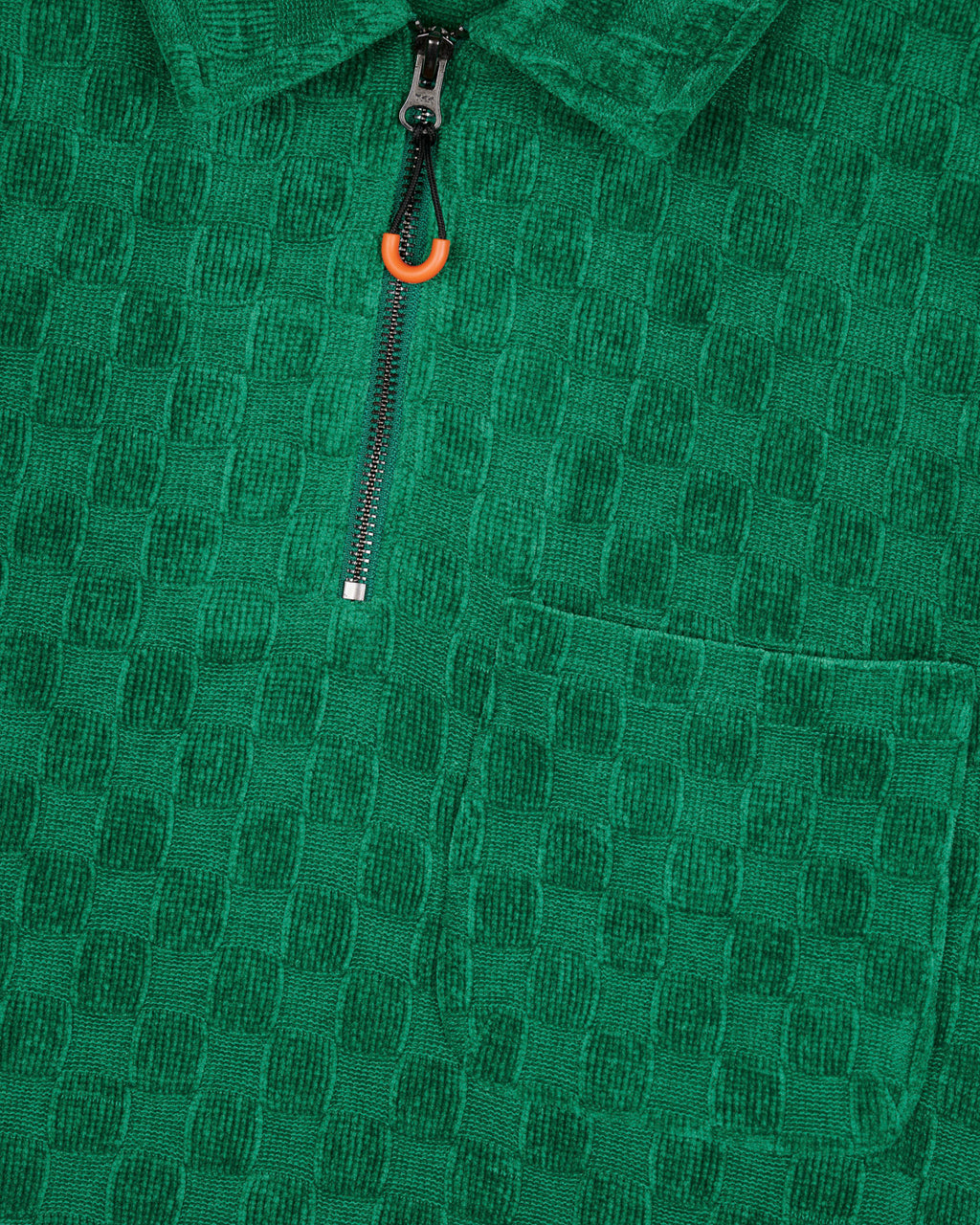 We can offer Chenille Check Half Zip Shirt, Green Brain Dead for